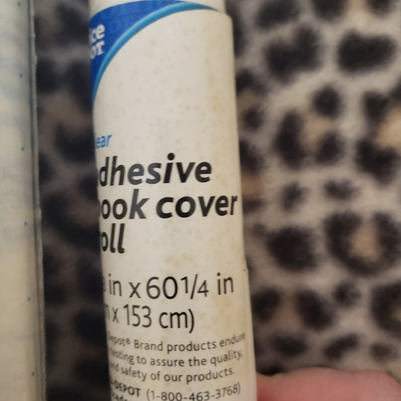 Clear Cover & Office Depot Transparent Self-Adhesive See-Thru Coverings, 4 Rolls - Picture 4 of 10